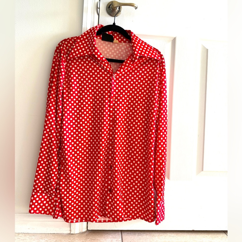 Rare 70’s Vintage men’s shirt with butterfly collar